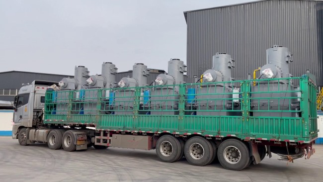 客戶訂購的6臺垃圾焚燒爐發(fā)車了