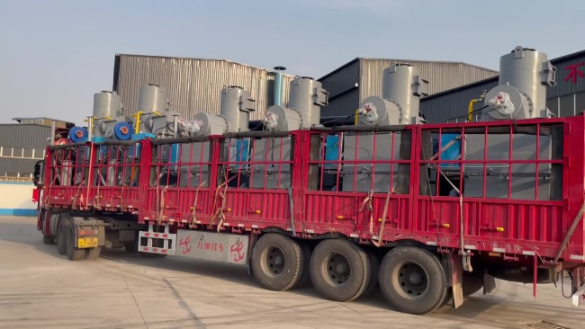 客戶訂購的垃圾焚燒爐發(fā)車了