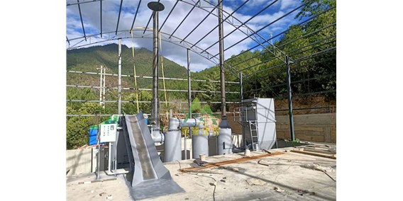 云南生活垃圾熱解站項(xiàng)目安裝完成